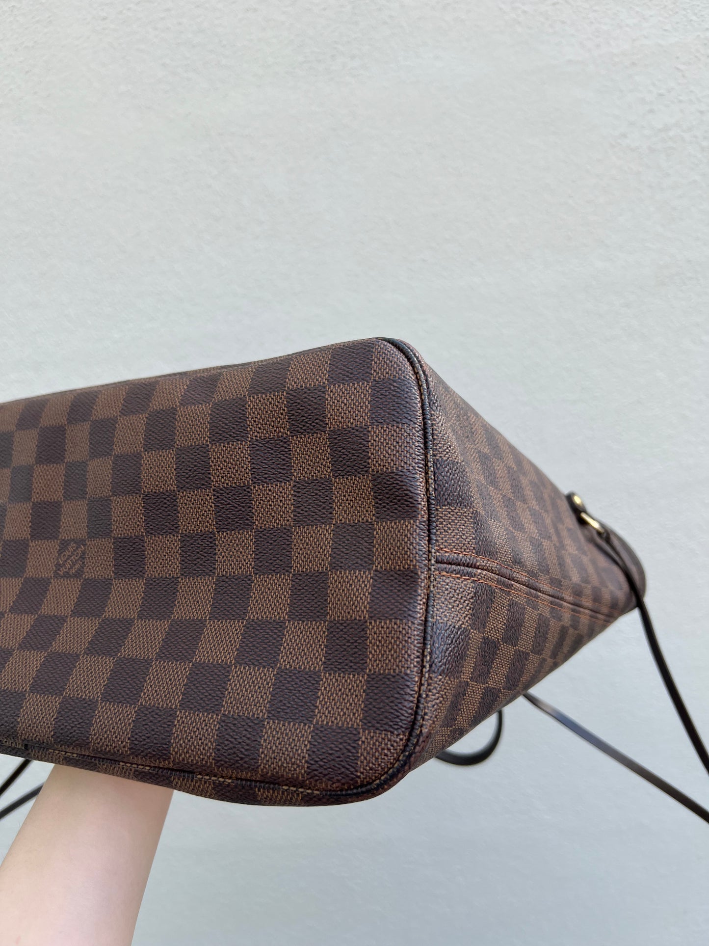 Pre-loved Louis Vuitton Neverfull MM Damier Ebene Tote Bag 2010