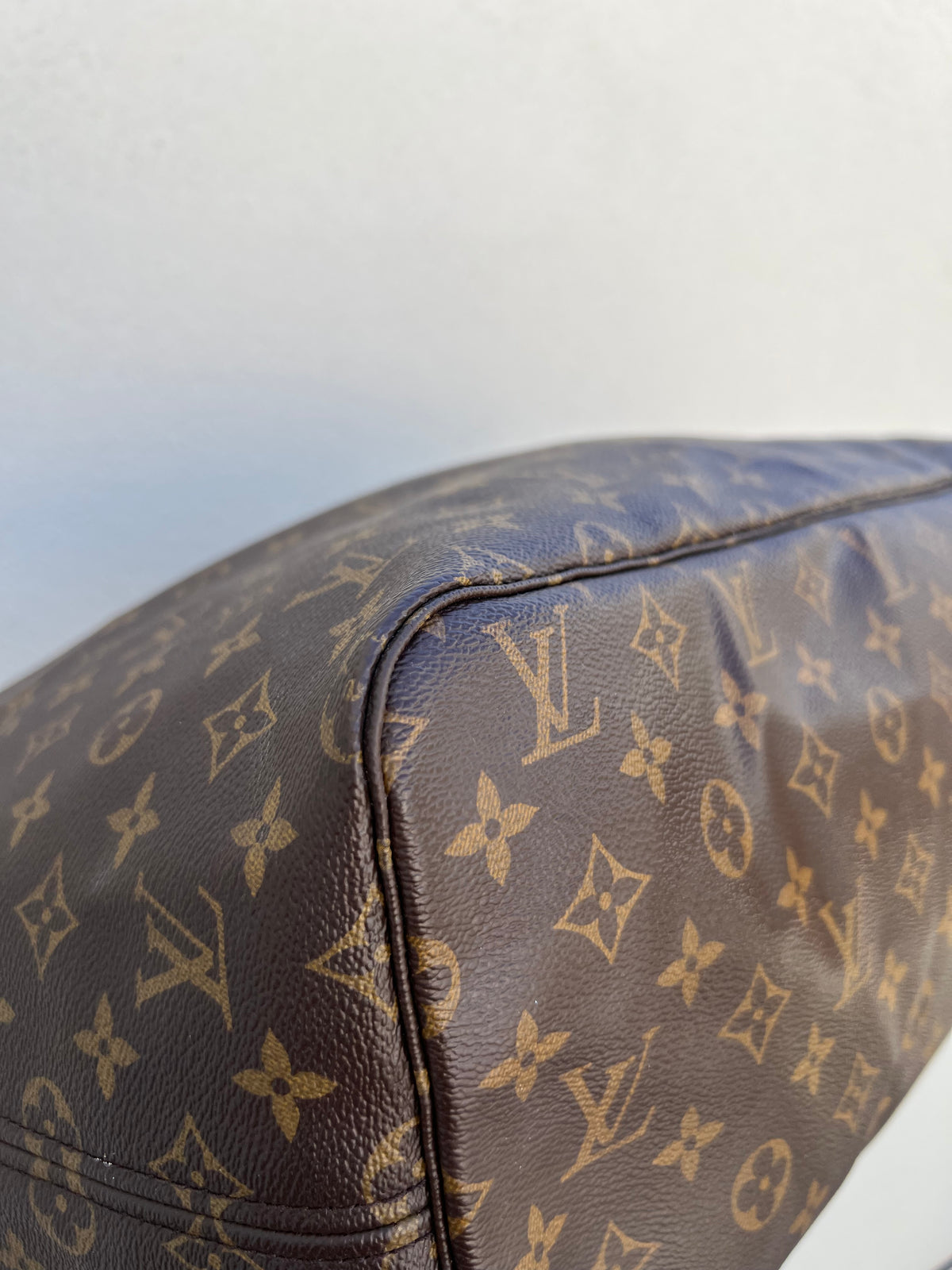 Pre-loved Louis Vuitton Neverfull Leather Tote GM Monogram 2016
