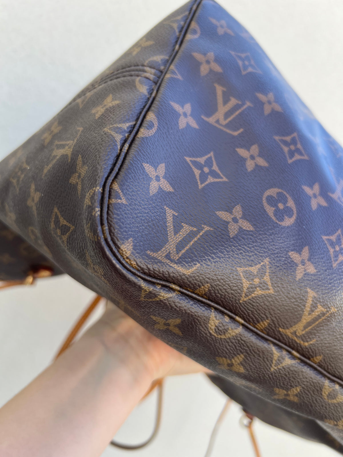 Pre-loved Louis Vuitton Neverfull Leather Tote GM Monogram 2016