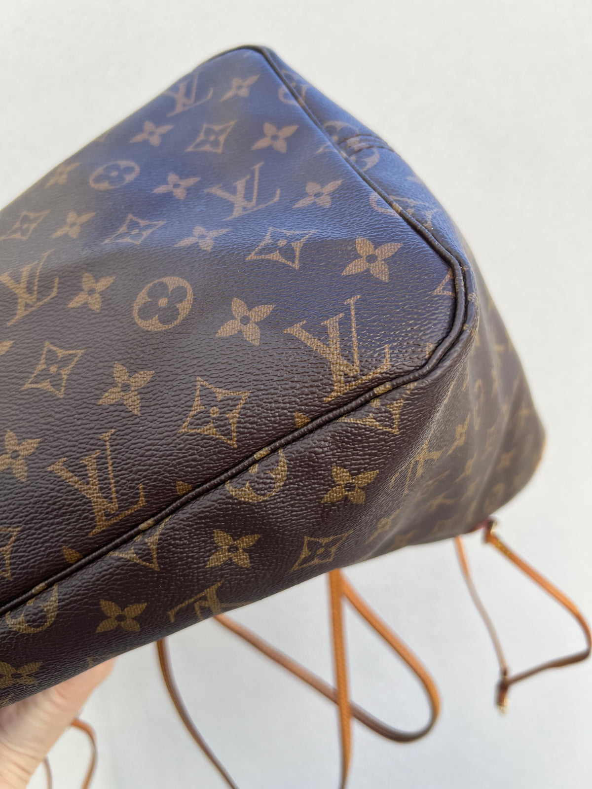 Pre-loved Louis Vuitton Neverfull Leather Tote GM Monogram 2016