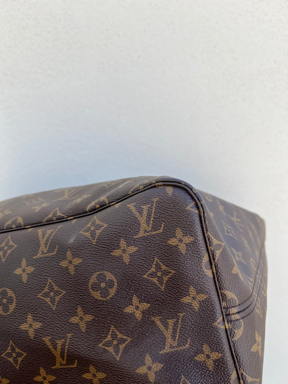 Pre-loved Louis Vuitton Neverfull Leather Tote GM Monogram 2016