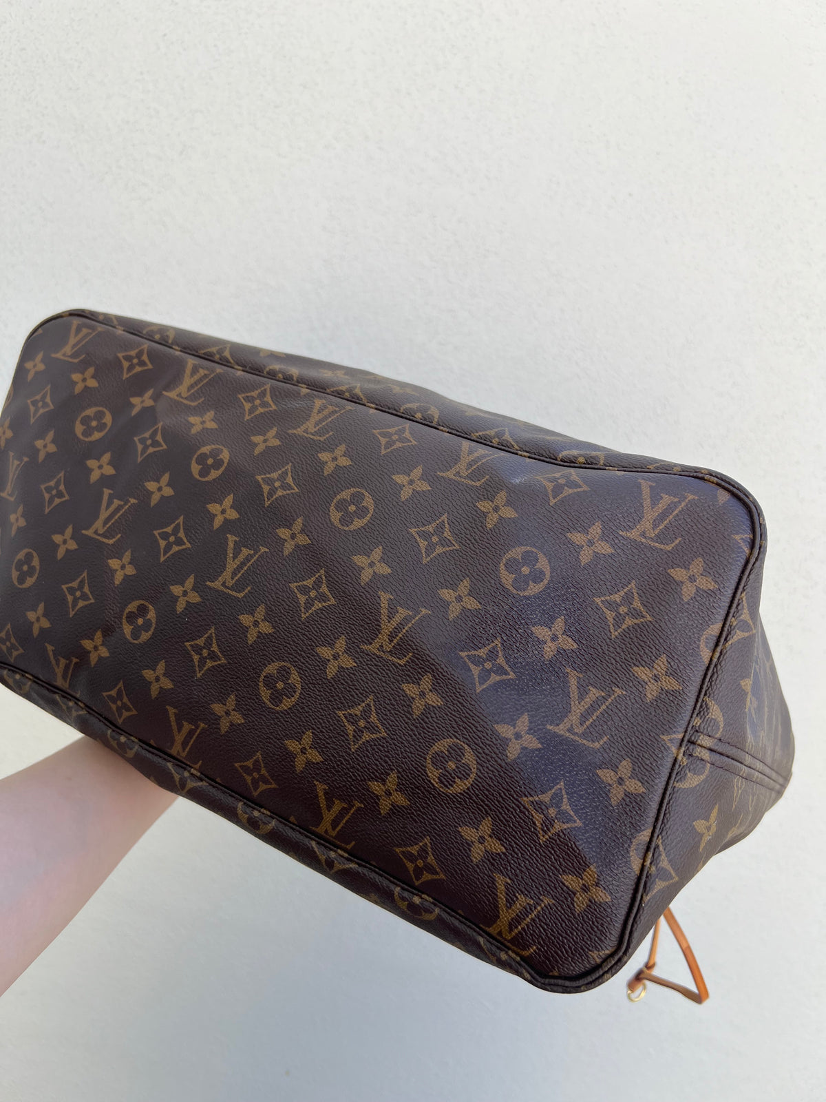 Pre-loved Louis Vuitton Neverfull Leather Tote GM Monogram 2016