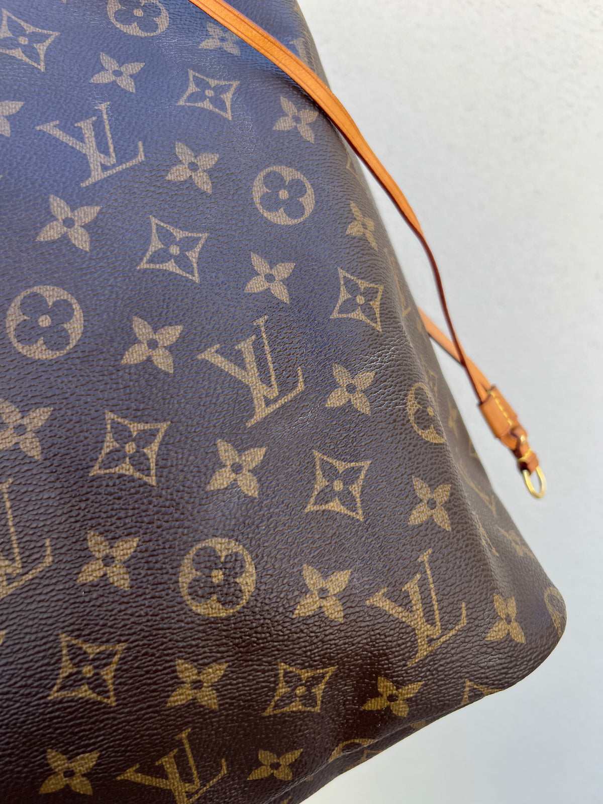 Pre-loved Louis Vuitton Neverfull Leather Tote GM Monogram 2016