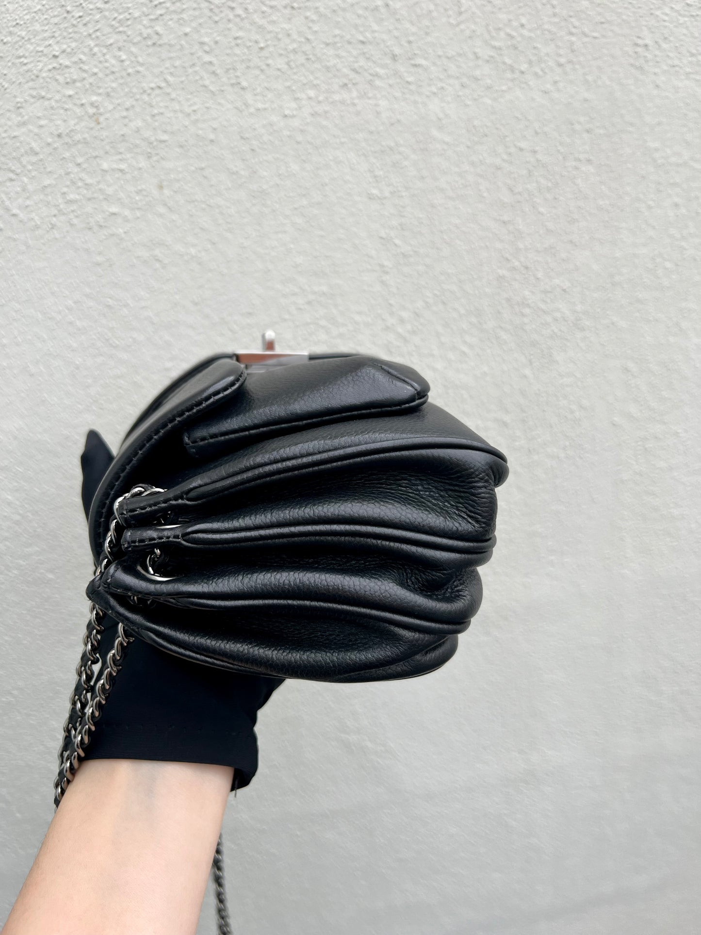 Pre-loved Chanel 2.55 Black Caviar Leather Shoulder & Crossbody Bag
