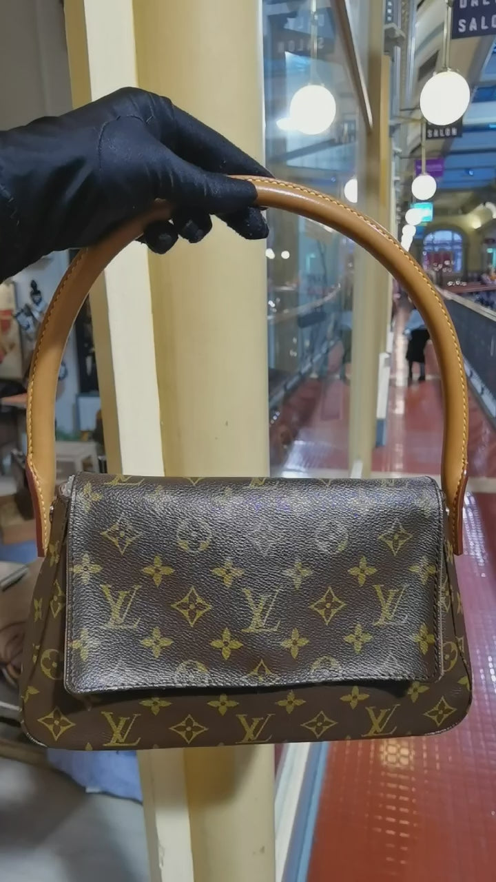 Louis Vuitton Brown Monogram Mini Looping Bag  The Closet