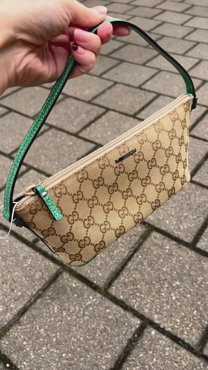 Gucci Pre-Owned Classic GG Canvas Boat Shoulder Bag - Farfetch