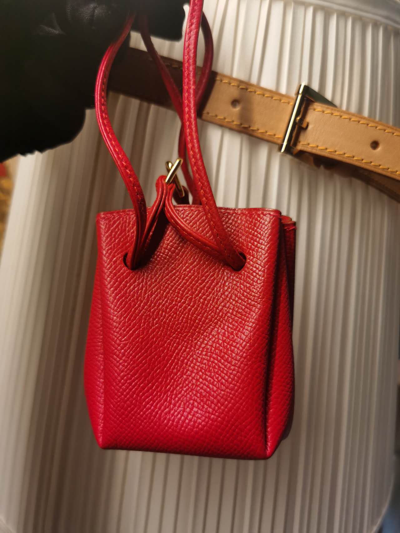 Pre-loved Hermès Mini Vespa Leather Bag