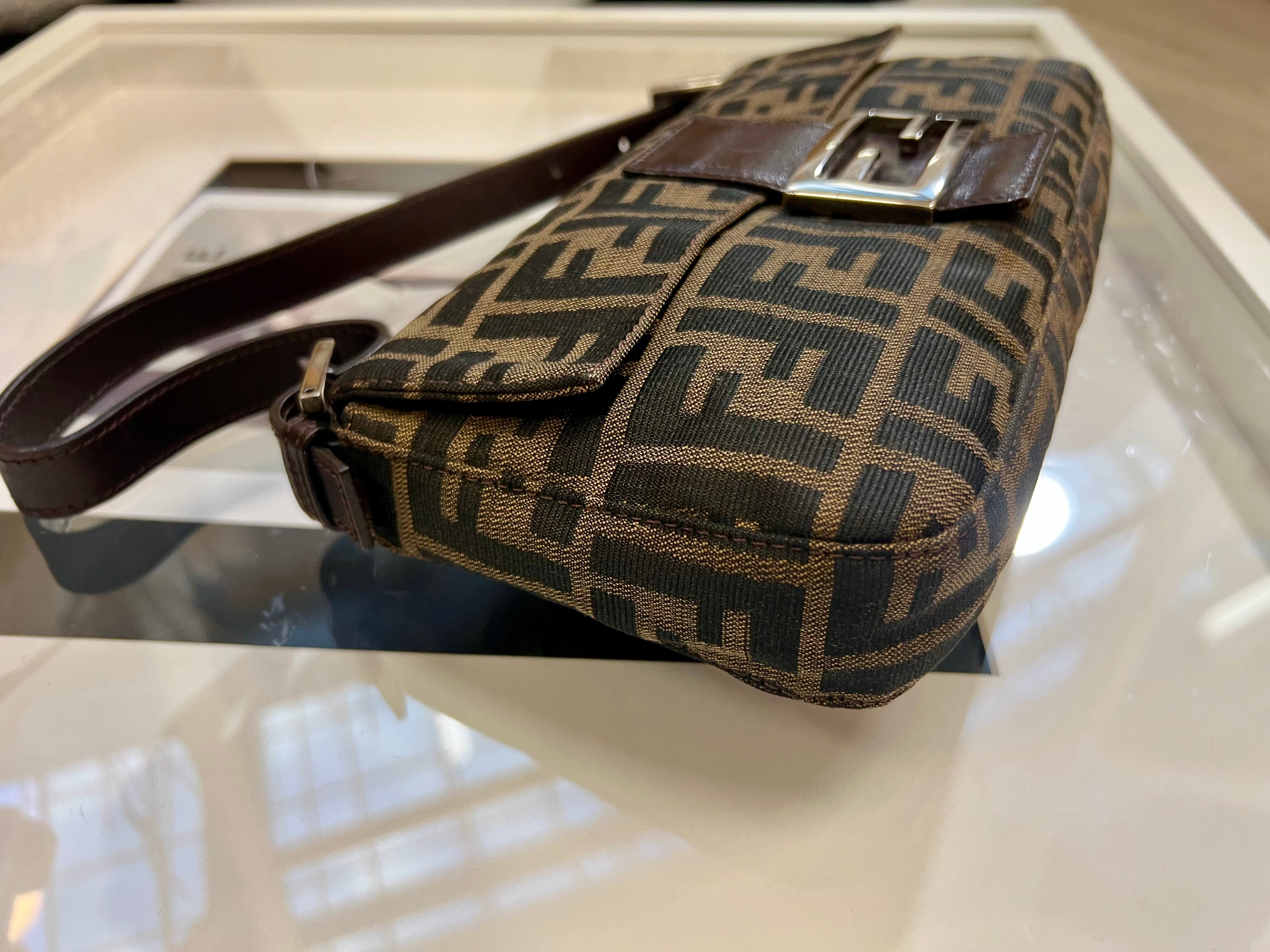 Fendi zucca sale baguette vintage