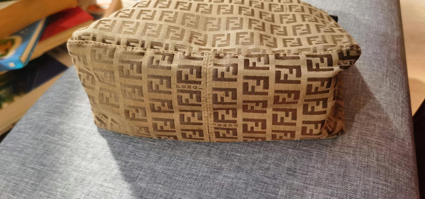 Pre-loved  Fendi Vintage Mini Zucchino Pattern Handbag