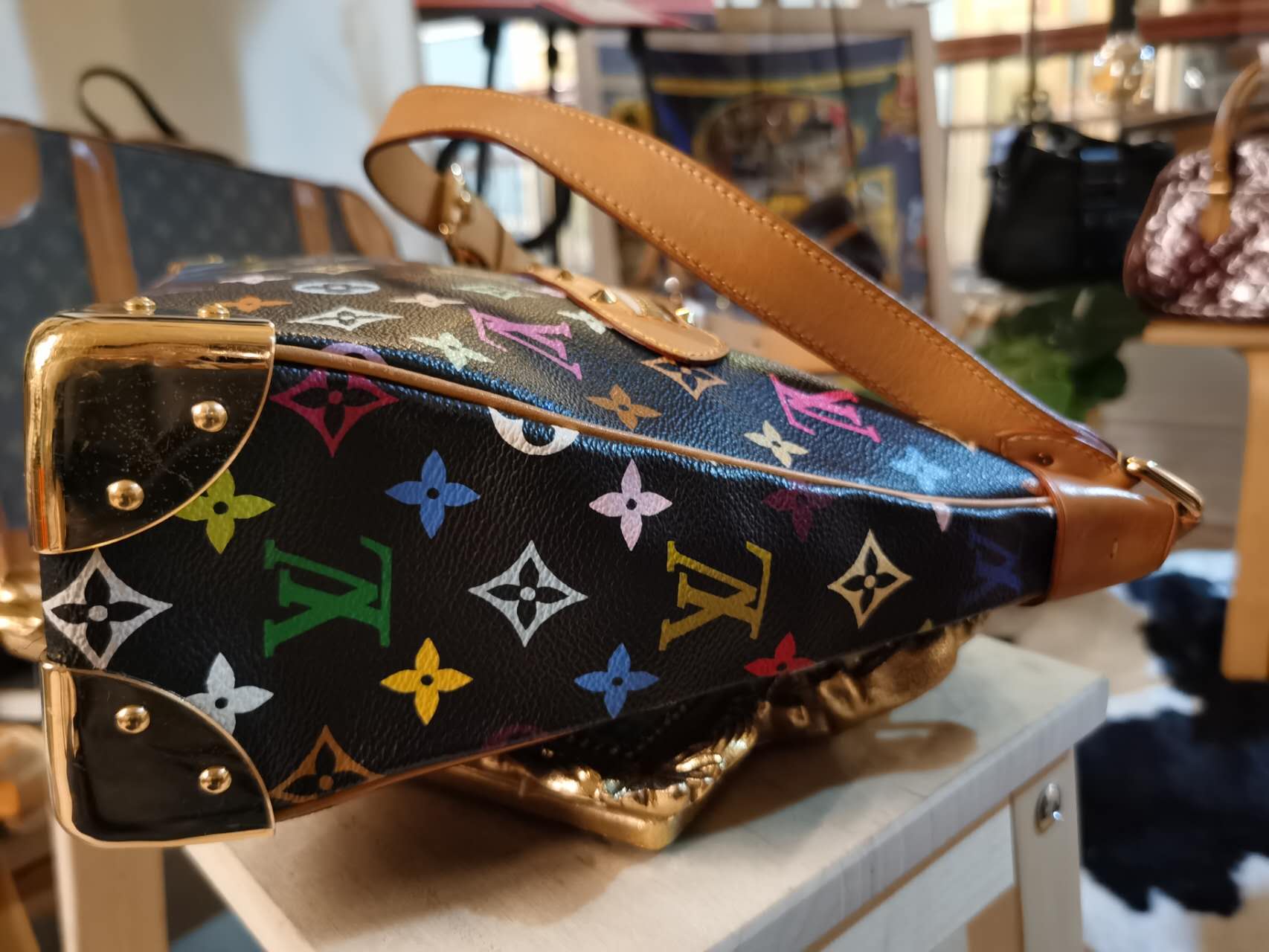 louis vuittons handbags monogram multicolor