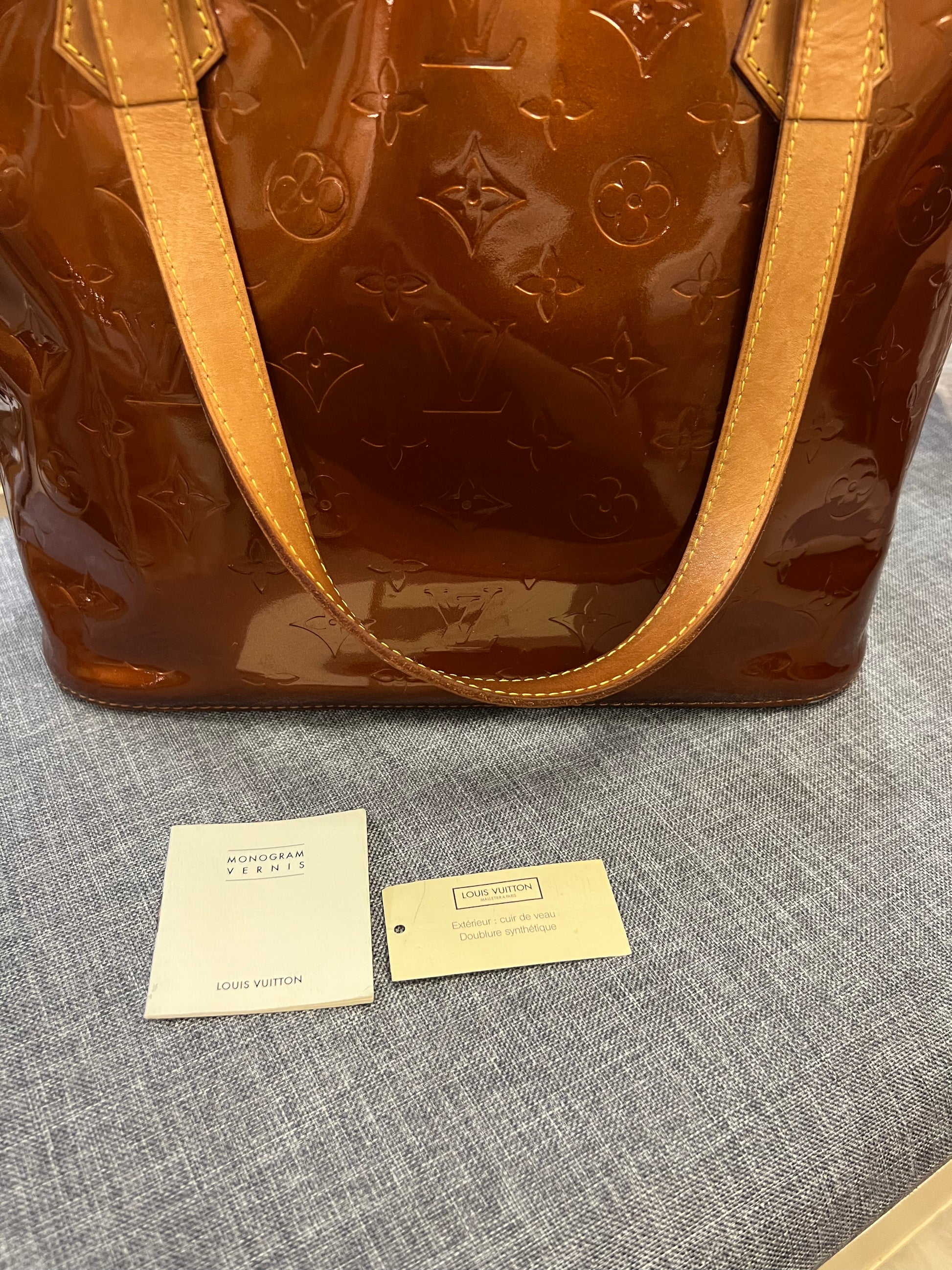 Louis Vuitton Houston Monogram Vernis Patent Leather Tote on SALE