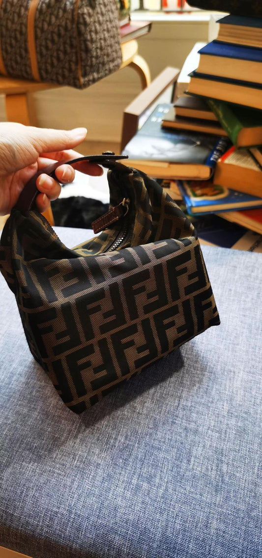 Pre-loved Fendi FF Zucca-print Handbag