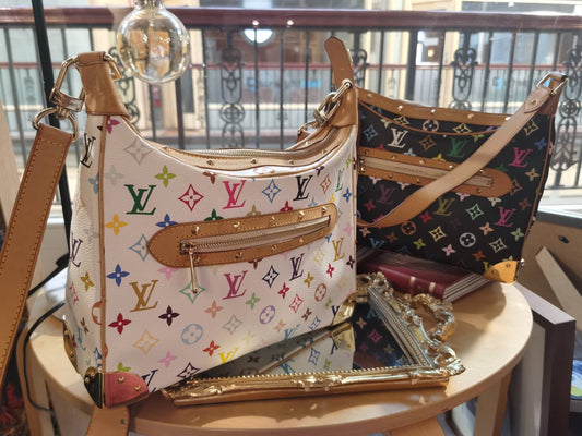 Pre-loved Louis Vuitton x Murakami Limited Edition Monogram Multicolor Boulogne Bag