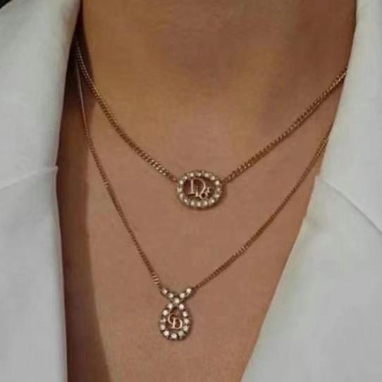 Pre-loved Christian Dior Vintage Crystal-embellished Necklace