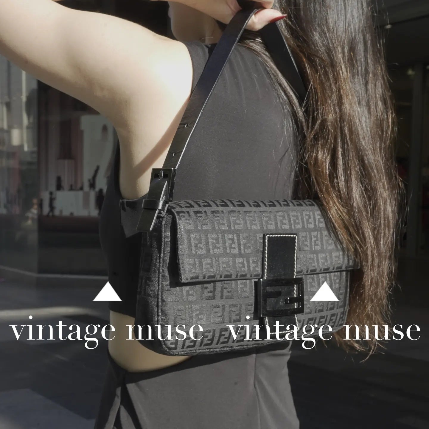 💋Fendi Black Zucchino Baguette Shoulder Bag, Luxury, Bags & Wallets on  Carousell
