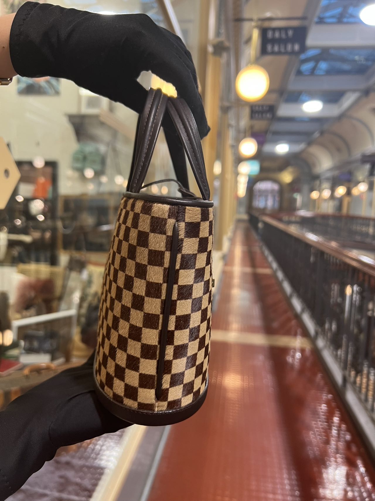 Louis vuitton checkered handbag on sale