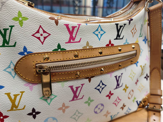 Pre-loved Louis Vuitton x Murakami Limited Edition Monogram Multicolor Boulogne Bag