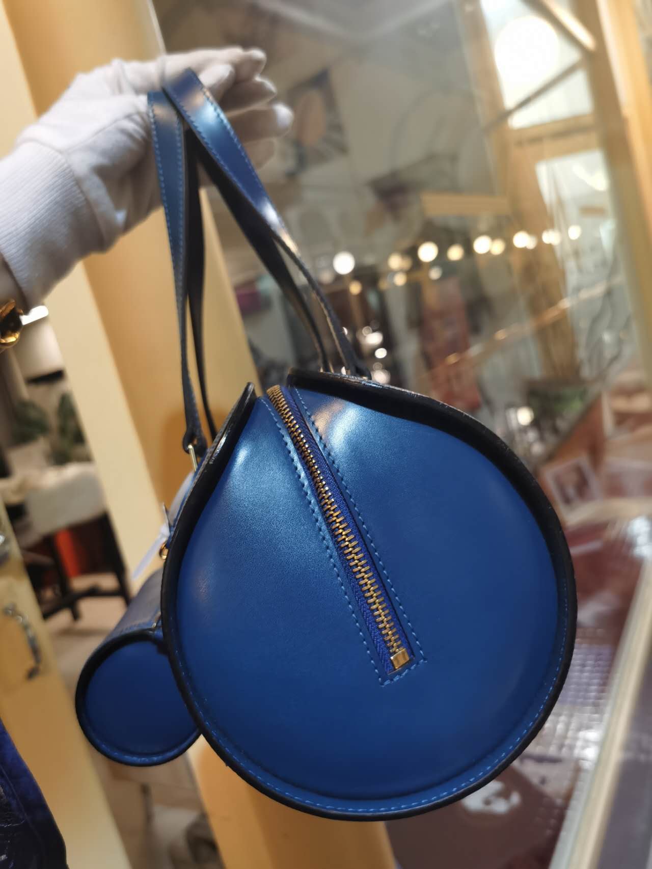 Pre-loved Louis Vuitton Vintage Papillon Epi Leather Blue