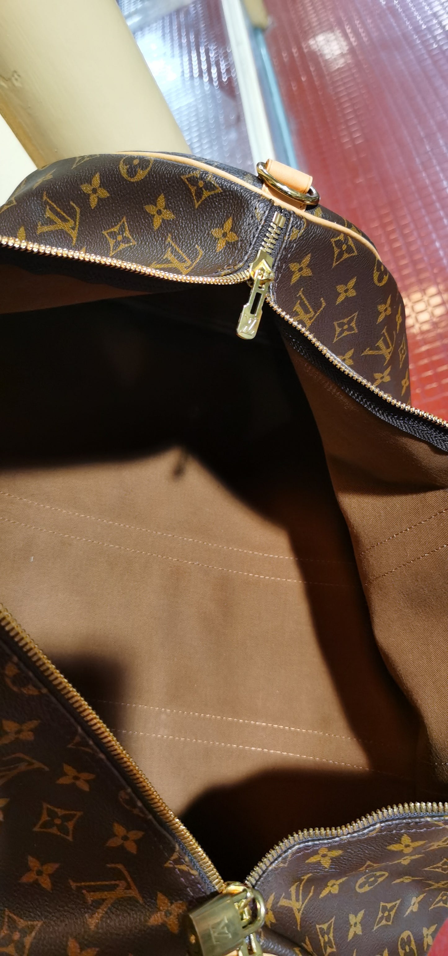 Pre-loved  Louis Vuitton Keepall Bandoulière  55 Travel Bag Monogram