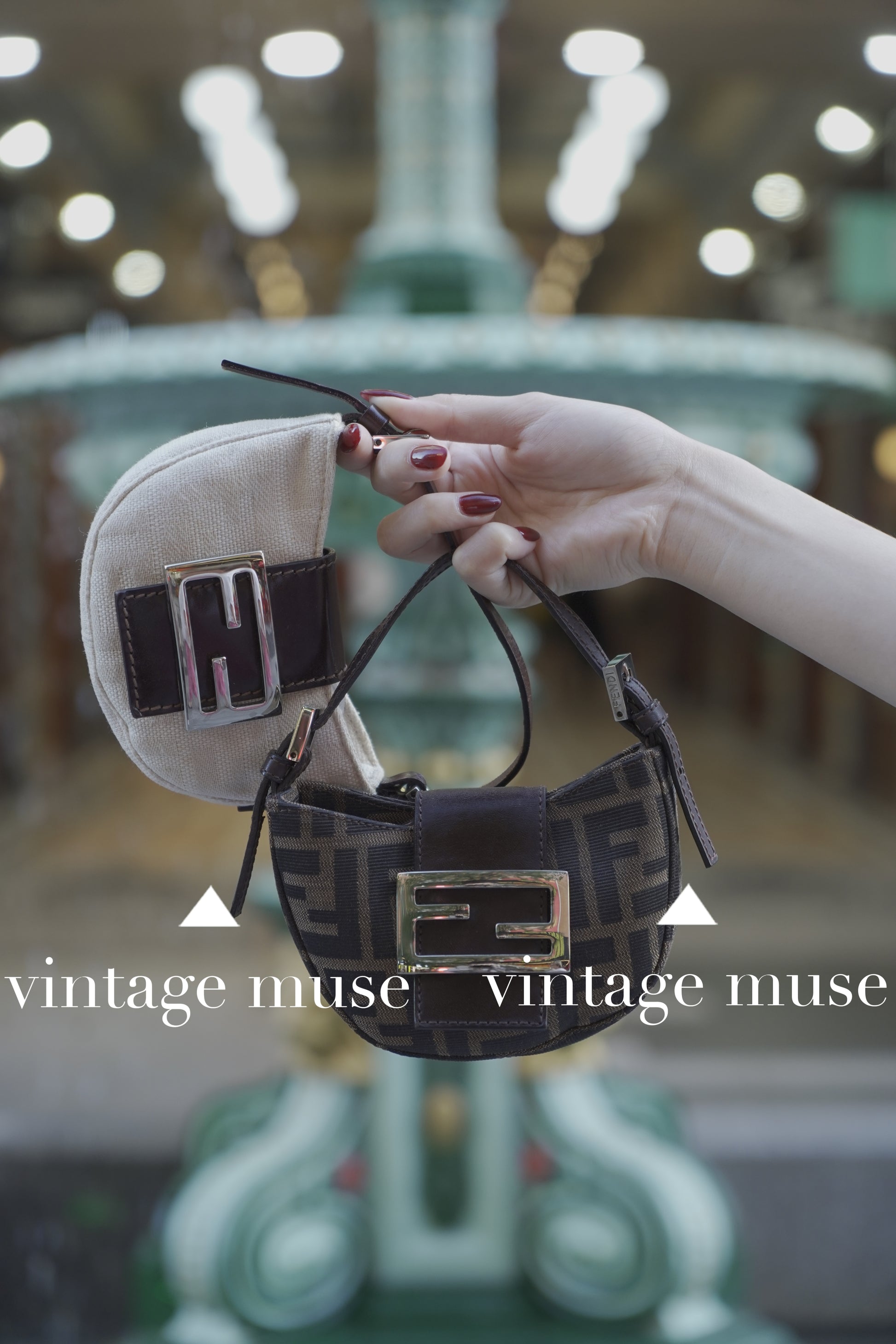 Pre-loved Fendi Vintage Croissant Cloth Mini Bag – Vintage Muse