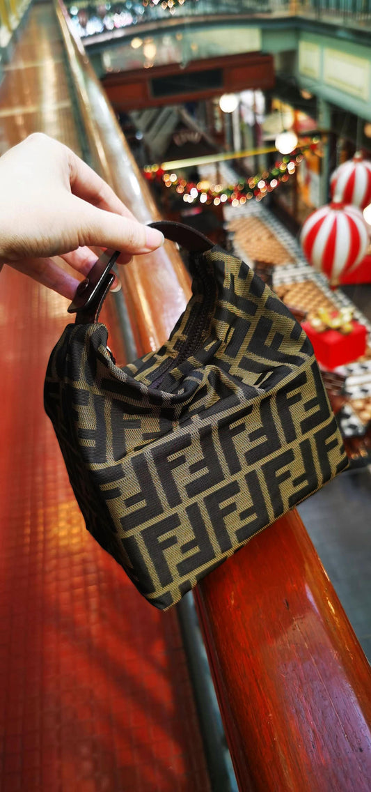 Pre-loved Fendi FF Zucca-print Handbag