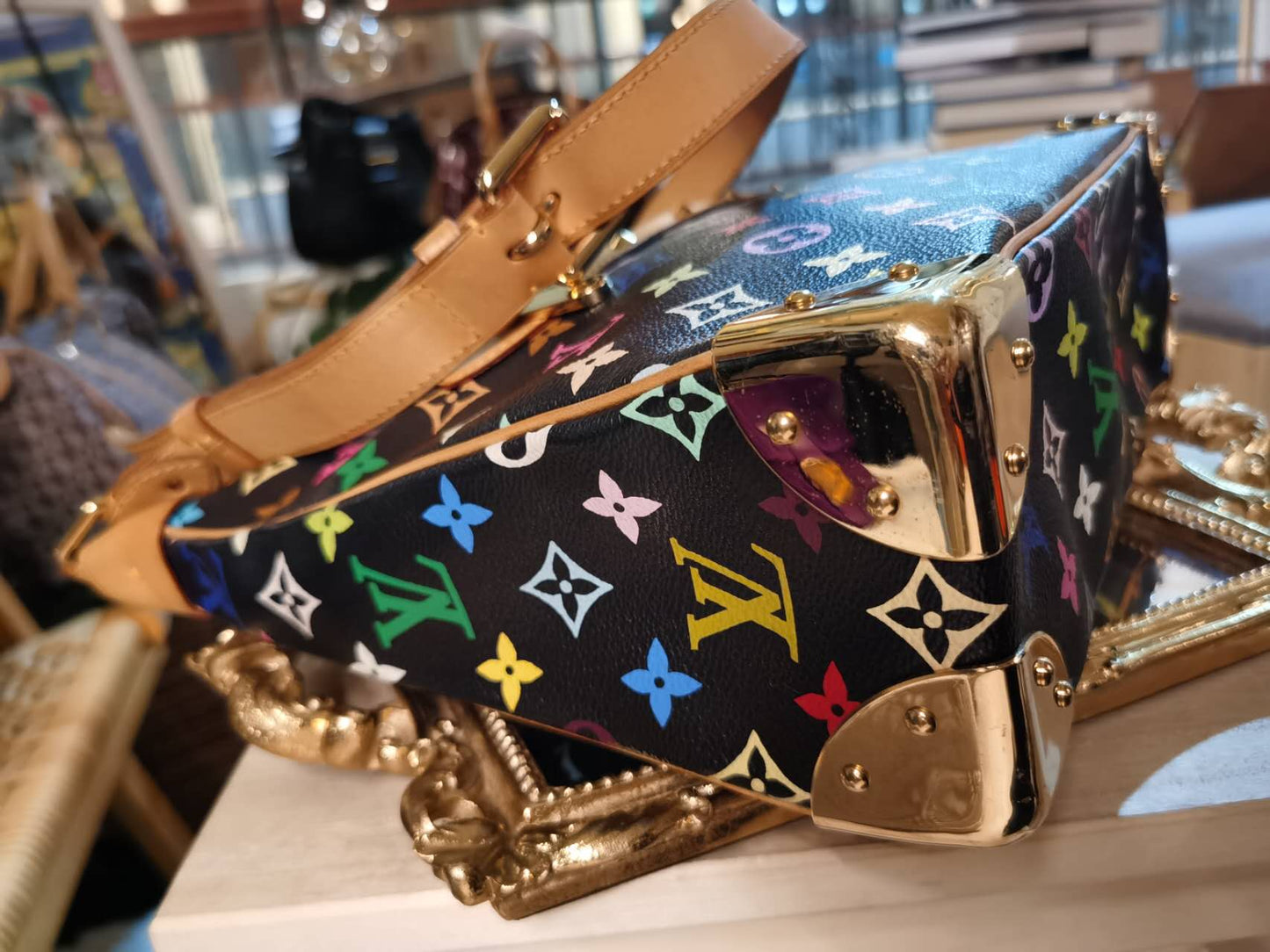 Louis Vuitton Multi Color Takashi Murakami Boulogne Bag ○ Labellov ○ Buy  and Sell Authentic Luxury