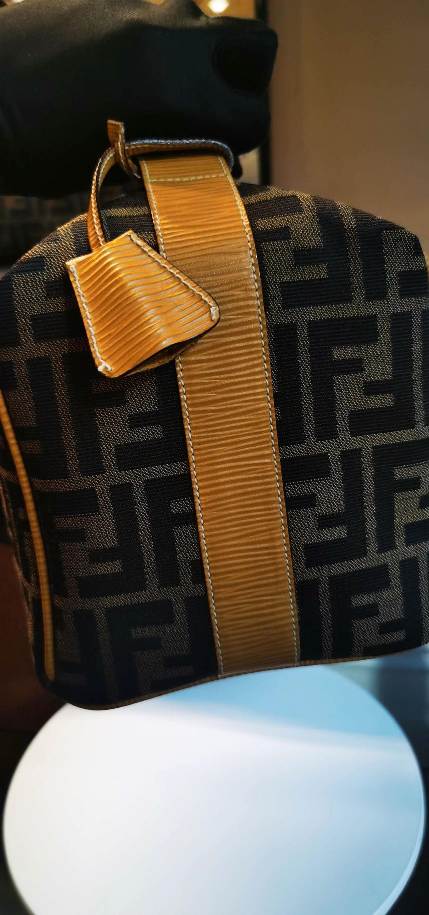 Pre-loved Fendi FF Zucca-print Handbag