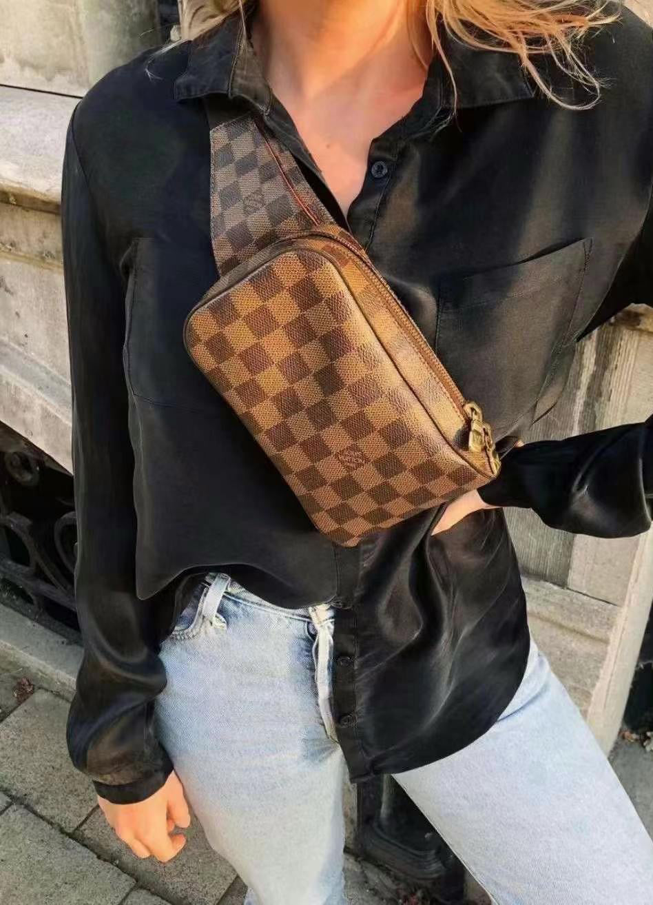 Pre-loved Louis Vuitton Geronimo Damier LeatherBag – Vintage Muse Adelaide