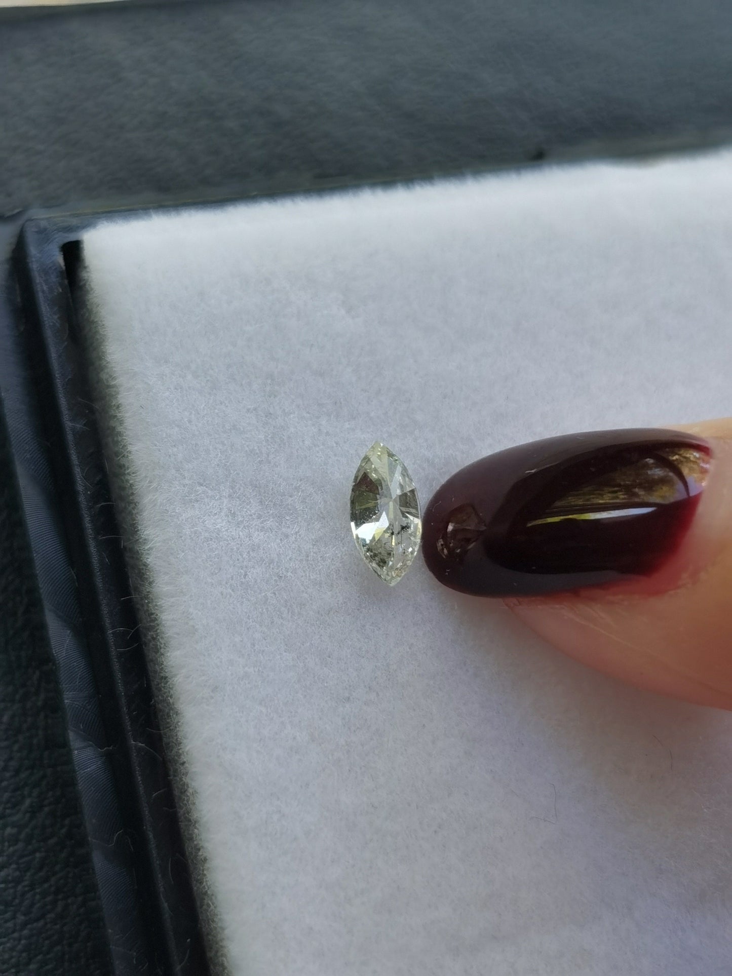 Pre-owned 0.215ct Natural Loose Diamond Color H